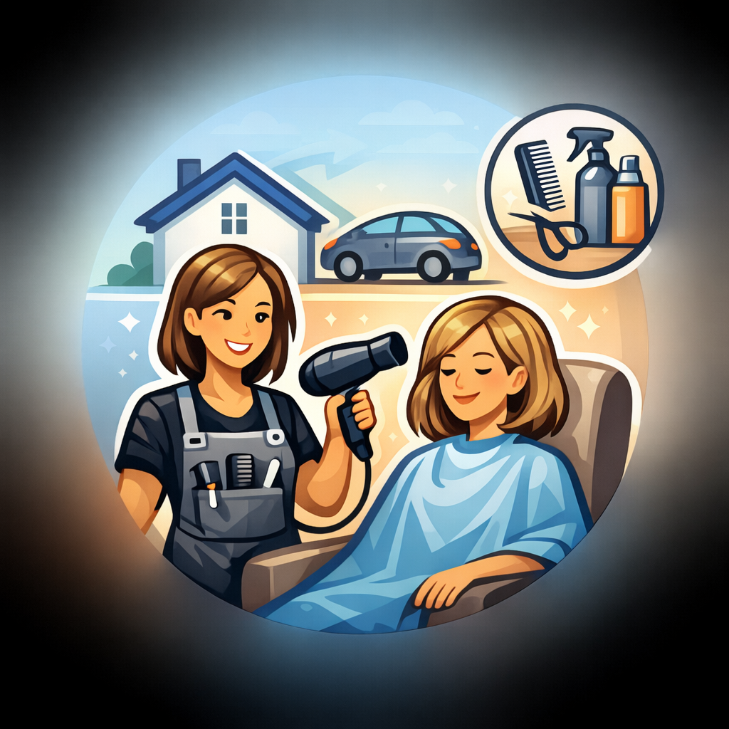local hairdressers that come to your home image;